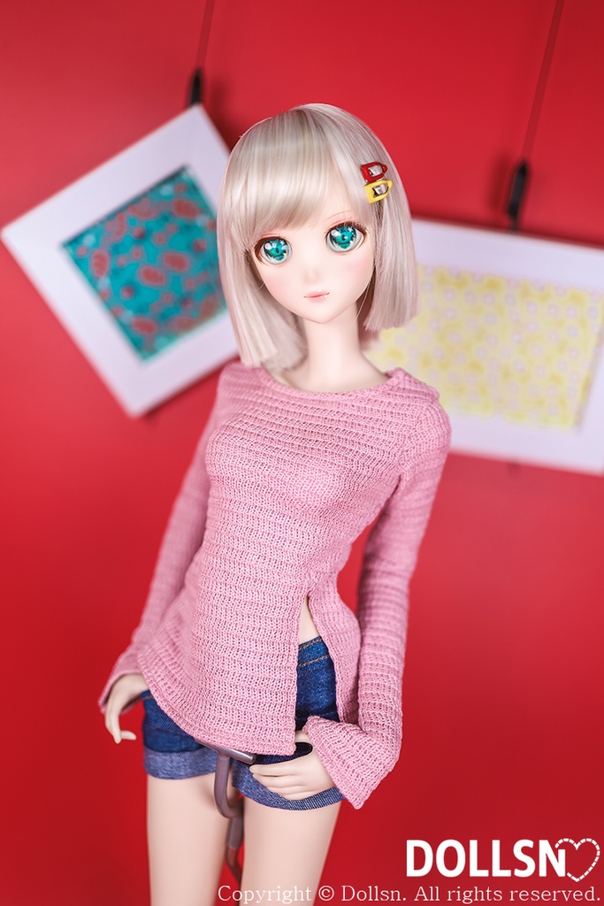 ニット ピンク 1/3 SD