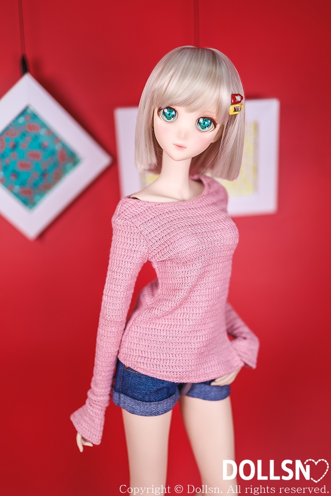 ニット ピンク 1/3 SD