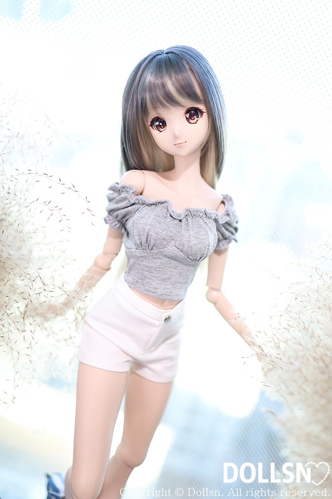 ハイウエストパンツホワイト 1/3 SD