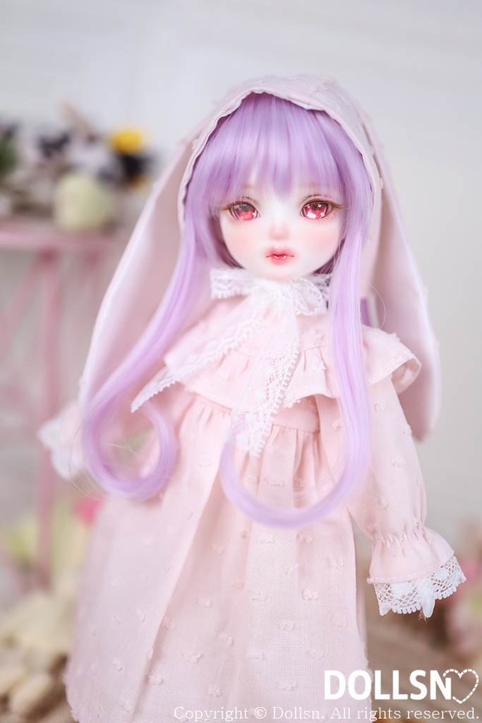 うさぎワンピースセットピンク 1/6 USD