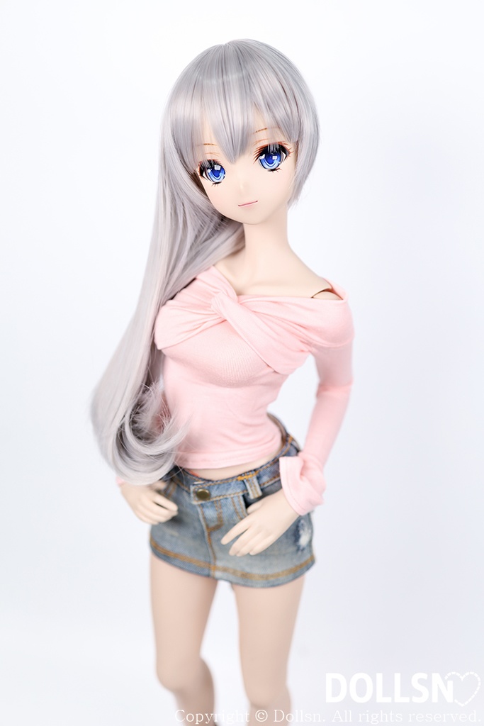 SD DDサイズ耐熱ウイッグ 8~9インチ WM-002 (グレーシルバー)