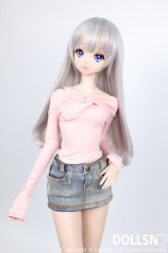 SD DDサイズ耐熱ウイッグ 8~9インチ WM-002 (グレーシルバー)