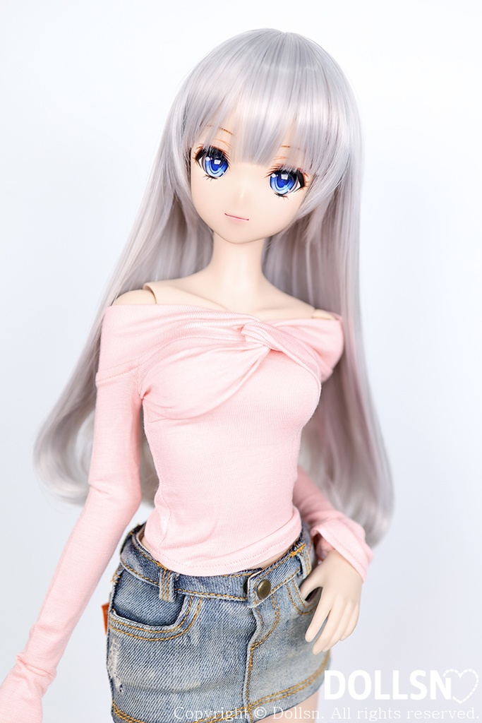 SD DDサイズ耐熱ウイッグ 8~9インチ WM-002 (グレーシルバー)