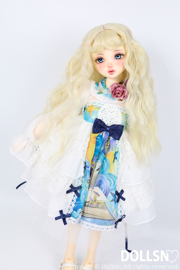 MSD SDMサイズ耐熱ウイッグ 7~8インチ  WMM-030 (プラチナブロンド)