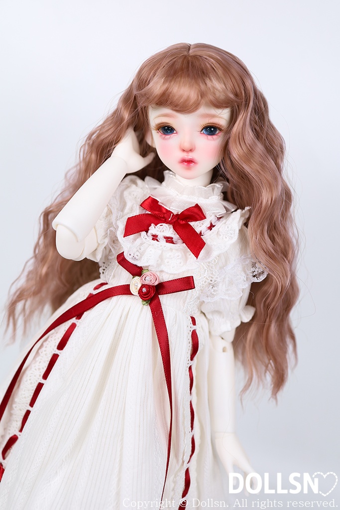 MSD SDMサイズ耐熱ウイッグ 7~8インチ WMM-030 (ローズブラウン)