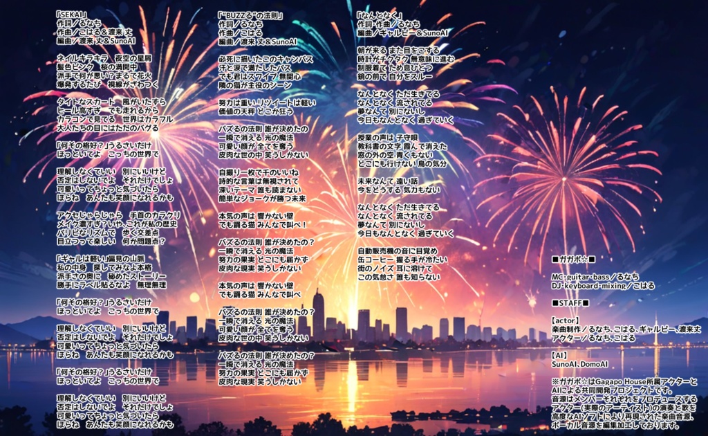 ガガポ☆1stシングル「SEKAI」デジタル版