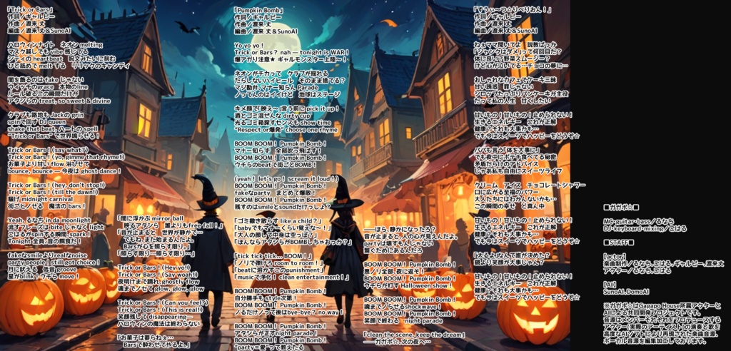 ガガポ☆2ndシングル「Trick or Bars」