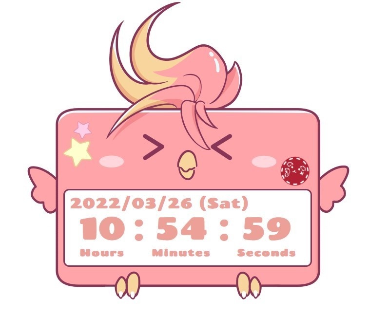 【無料】あにまーれクロック（飛良ひかり・瀬島るい）