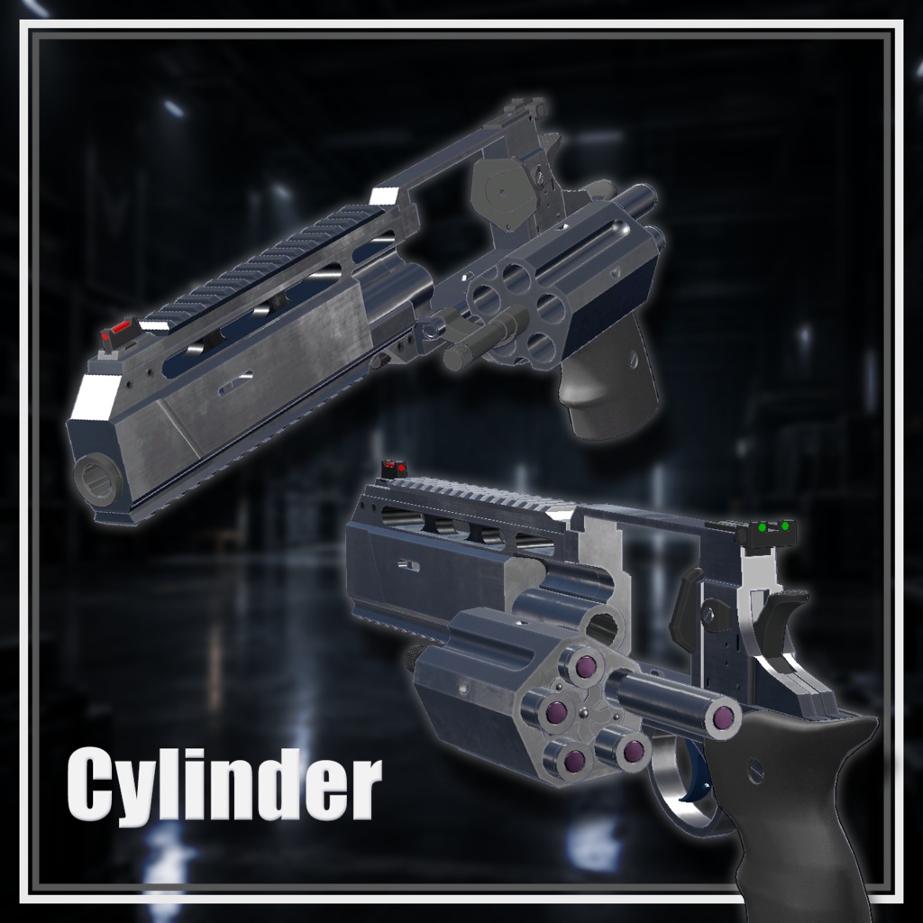 【期間限定SALE中】【VRChat想定・アバターギミック搭載】RSH-12 ‐アサルトリボルバー | ver1.0
