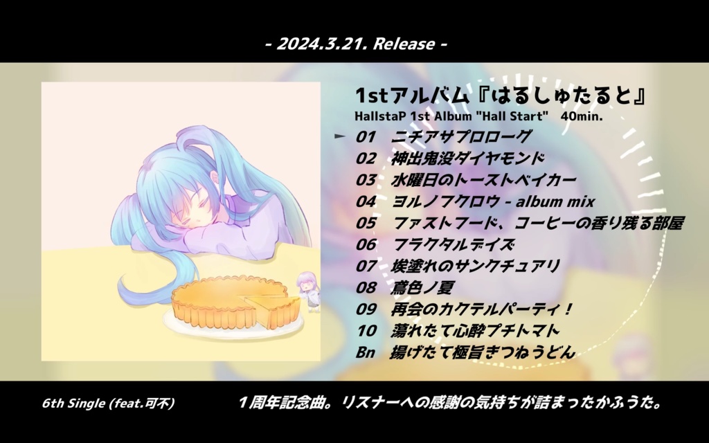 1stアルバム『はるしゅたると』