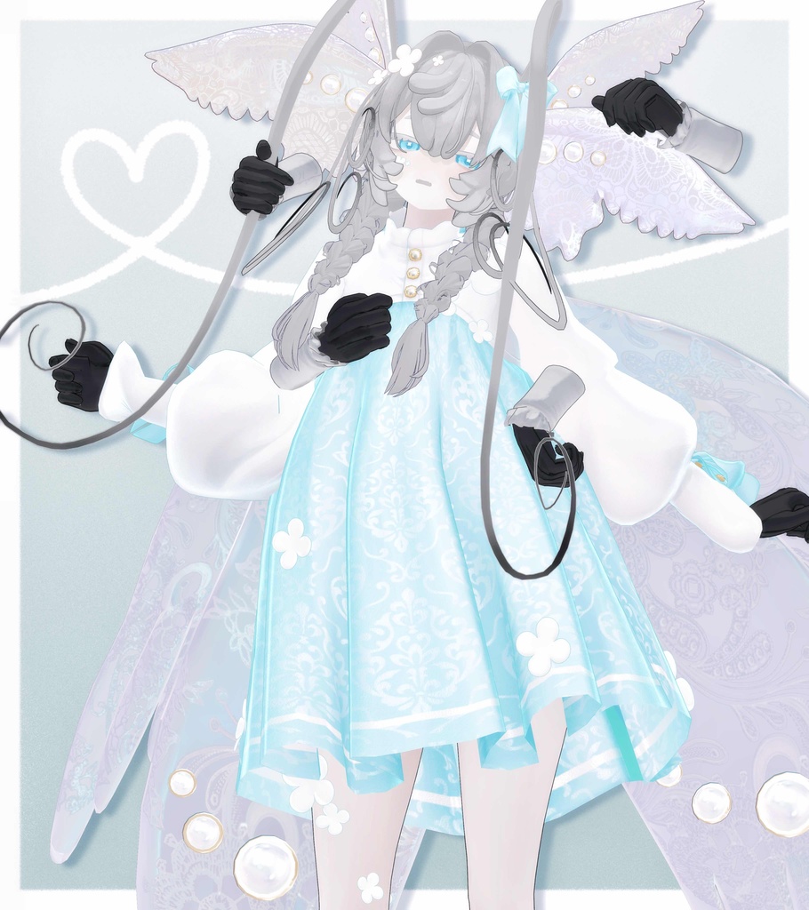 【VRCHAT】🦋 Butterfly Poet 🦋(羽耳&羽マント)