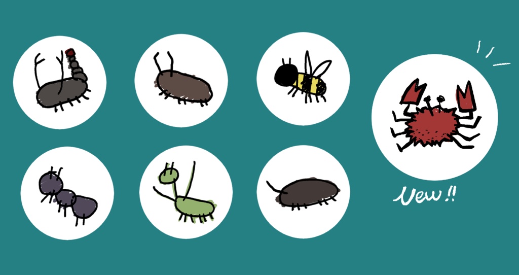 謎虫缶バッジセット