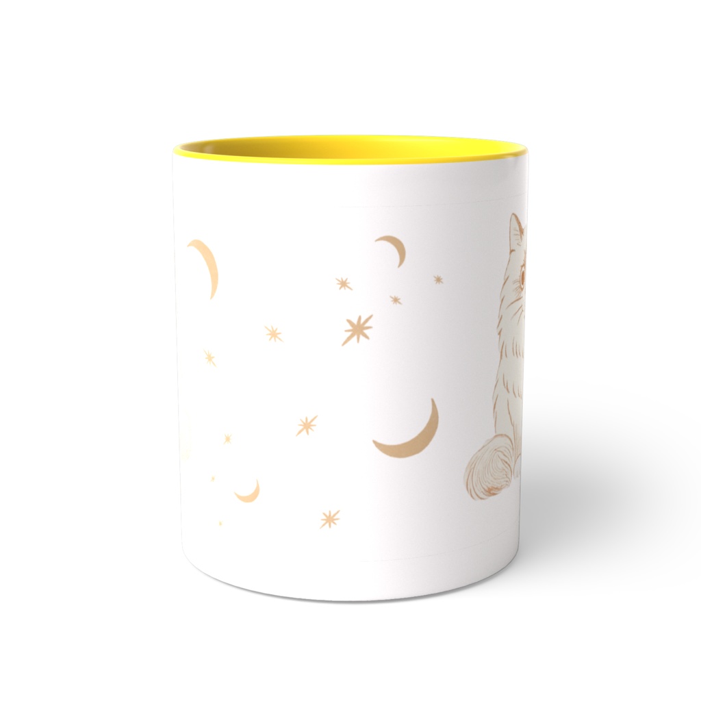 Monchatra ツートーンマグカップ 〈月夜のラグドール〉ラグドール マグカップ