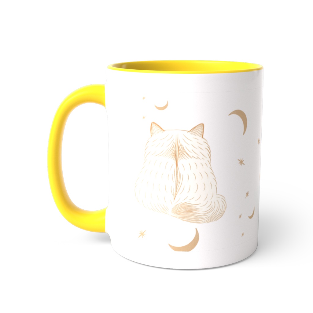 Monchatra ツートーンマグカップ 〈月夜のラグドール〉ラグドール マグカップ