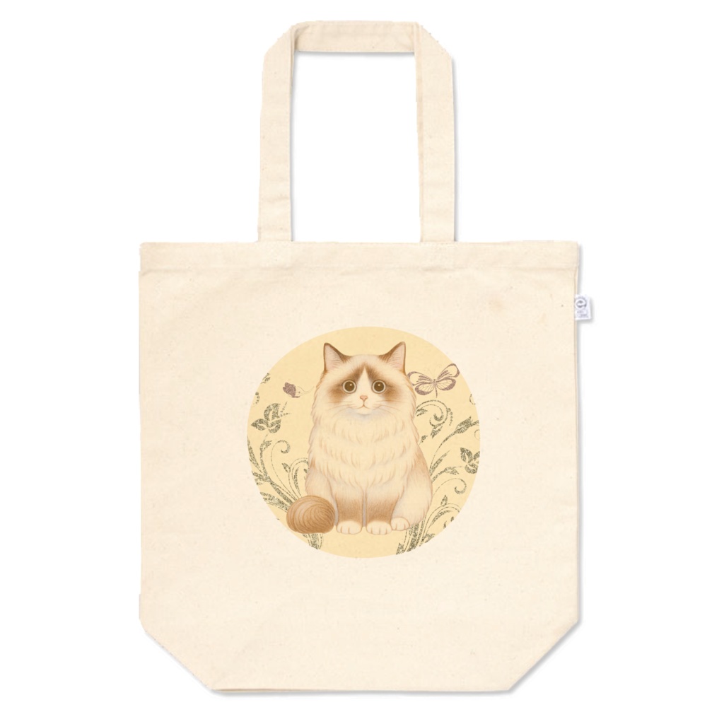 猫グッズ｜ラグドール ふわもこトートバッグ（S/M/L）ネコ・Cat