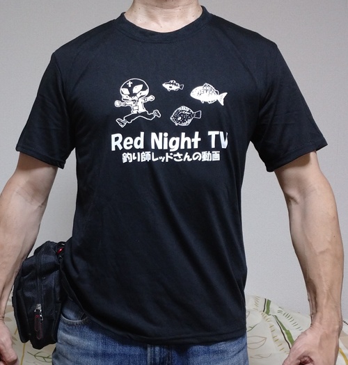 RedNightTV Tシャツ（黒/4oz）