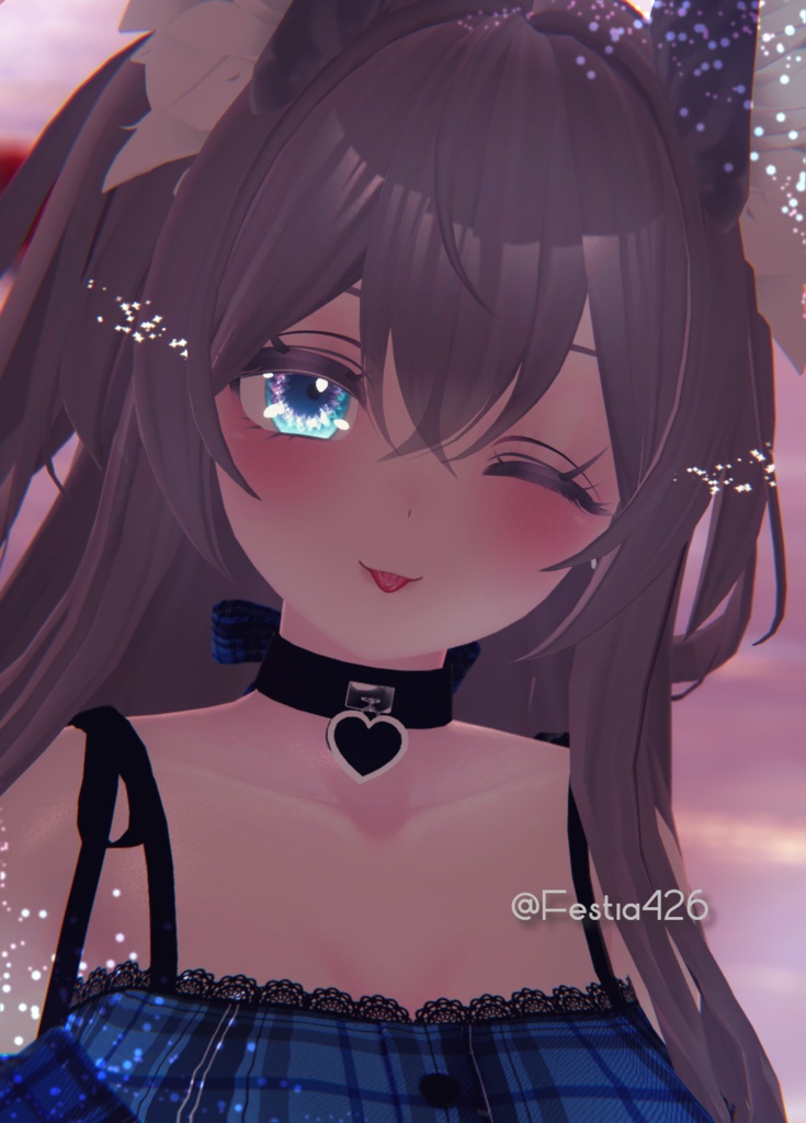 セレスティアちゃん eye contact texture