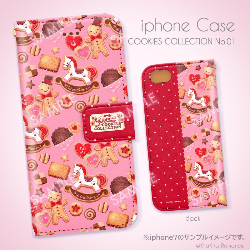 手帳型iPhoneケース[COOKIES COLLECTION No.01]