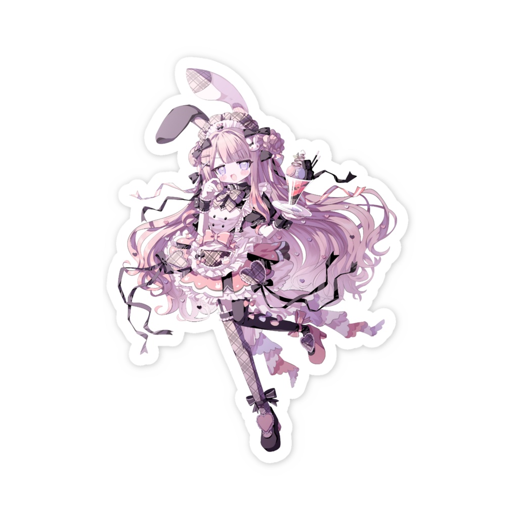 スマホの裏側にちゃんと私挟んで!ステッカー