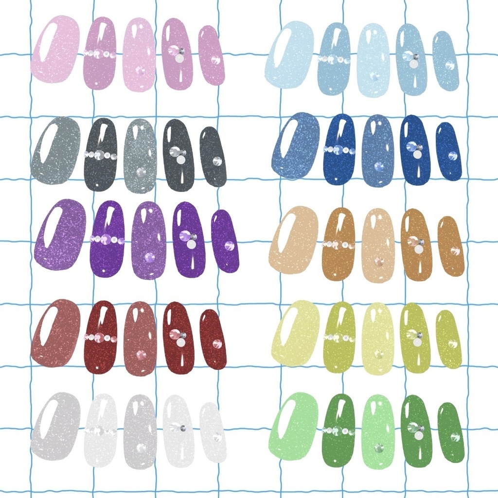 【簡単装着MA対応】【VRC想定】StoneNail【ルルネ専用】