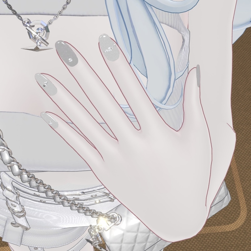 【簡単装着MA対応】【VRC想定】StoneNail【ルルネ専用】