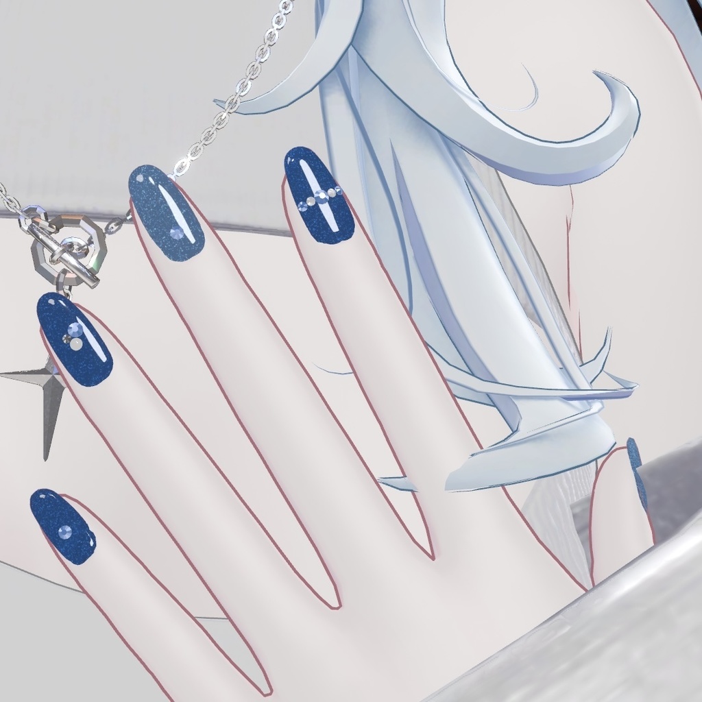 【簡単装着MA対応】【VRC想定】StoneNail【ルルネ専用】