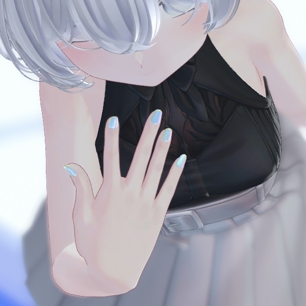 【簡単装着MA対応】【VRC想定】IrisDoropNail【しなの専用】