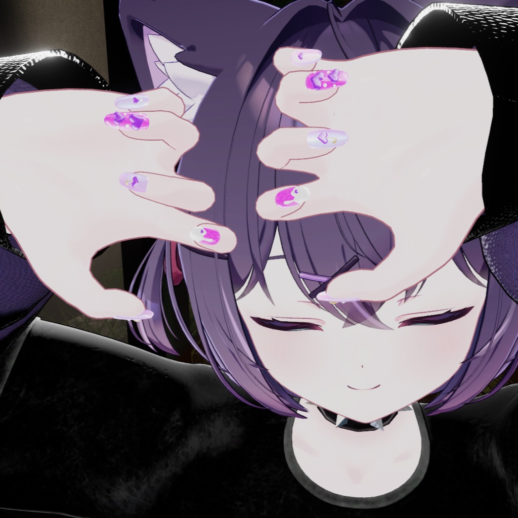 【簡単装着MA対応】CreamSodaNail【VRC想定】