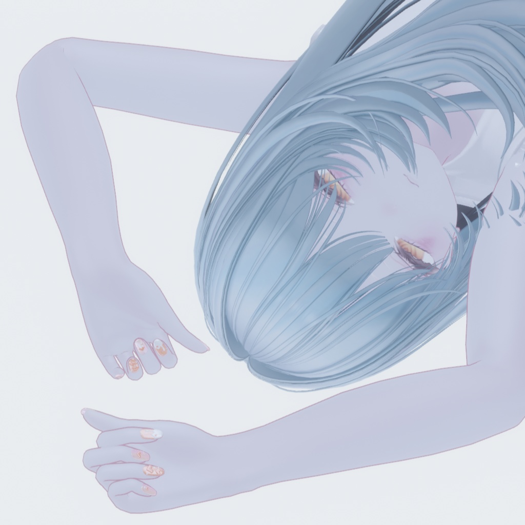 【簡単装着MA対応】CreamSodaNail【VRC想定】