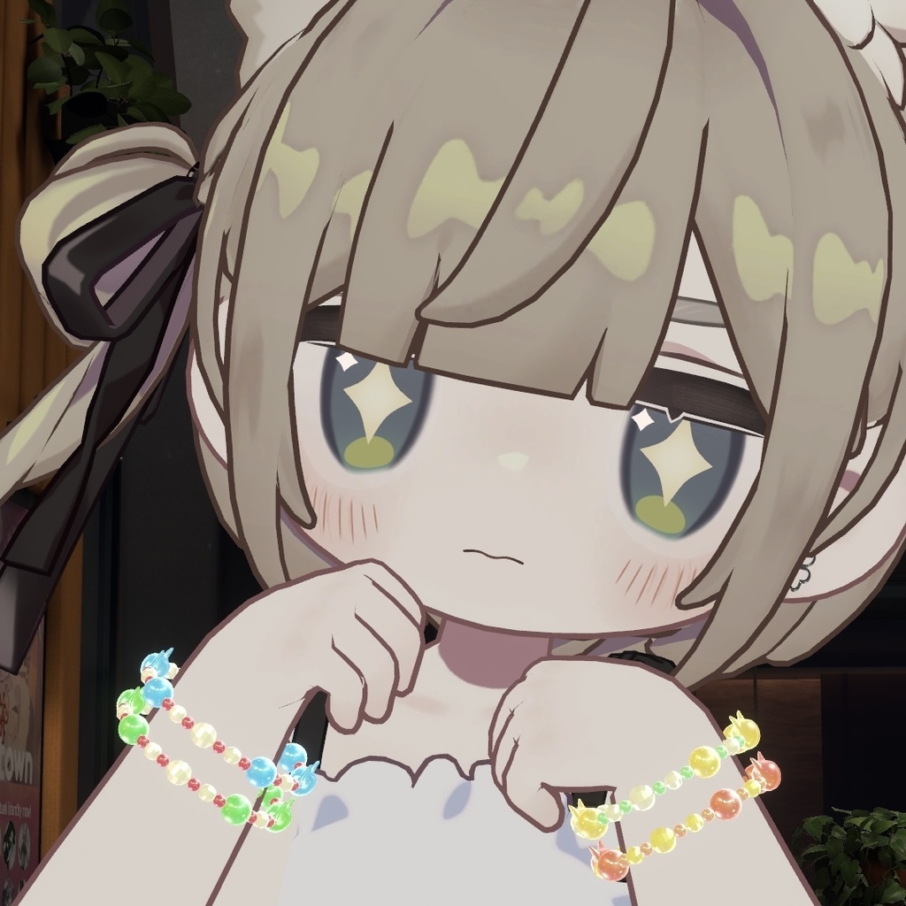 【MA対応】【VRC想定】Beads Nyamlette【キプフェル対応】【凡用アクセサリー】