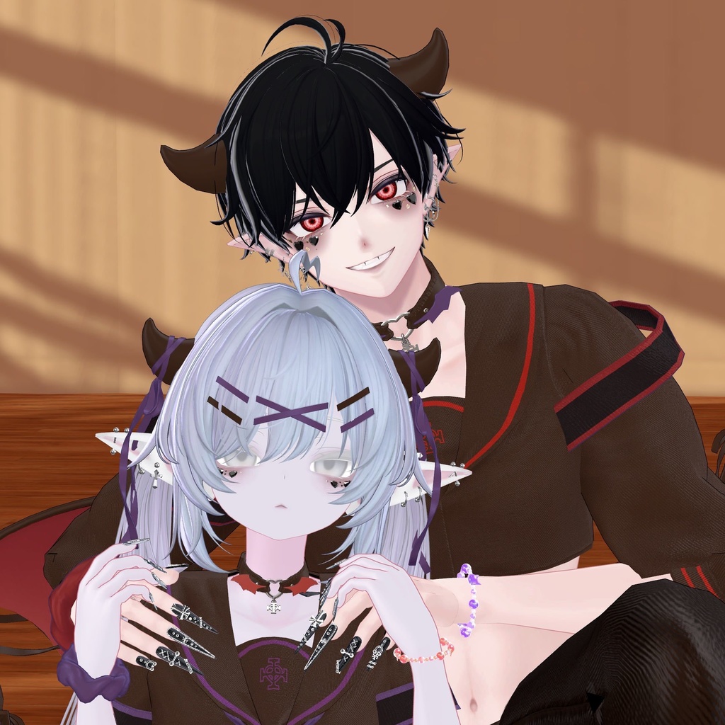 【MA対応】【VRC想定】Beads Nyamlette【キプフェル対応】【凡用アクセサリー】