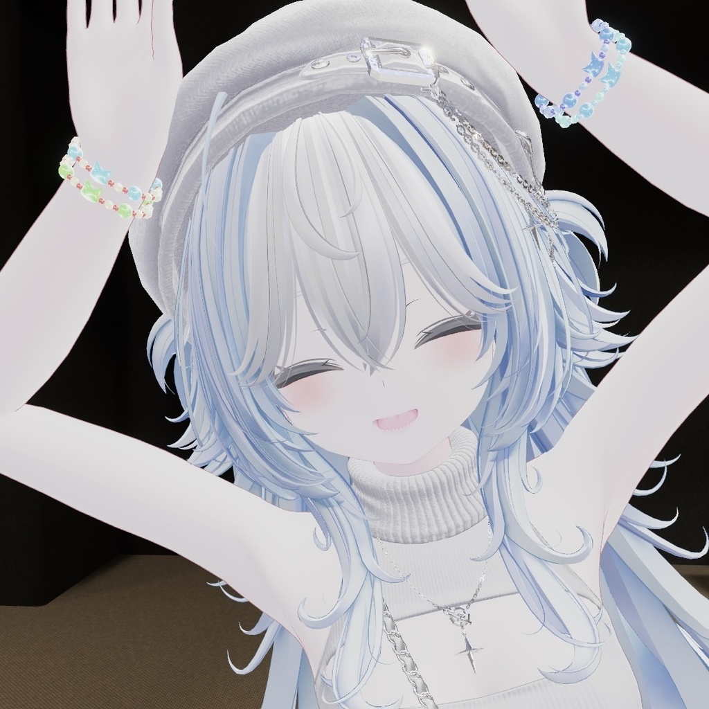 【MA対応】【VRC想定】Beads Nyamlette【キプフェル対応】【凡用アクセサリー】