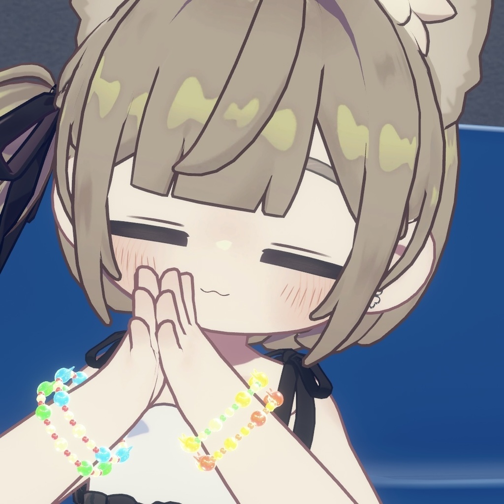 【MA対応】【VRC想定】Beads Nyamlette【キプフェル対応】【凡用アクセサリー】