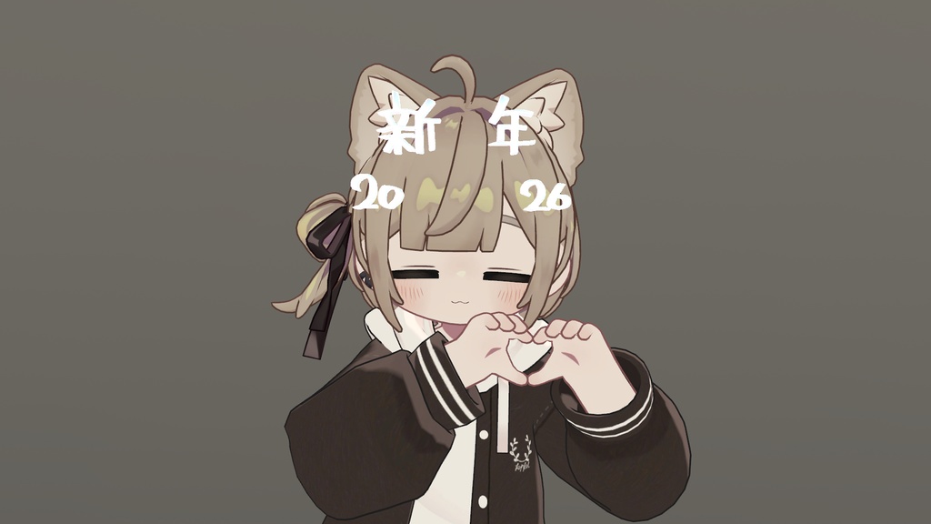 🎆FREE🎆【MA対応】【VRC想定】新年ヘアピン【キプフェル対応】