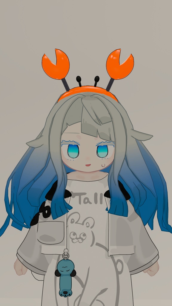 🦀VRC想定🦀販売開始SALE中🦀揺れる!光る!かにかにカチューシャ【MA対応】【キプフェル対応】