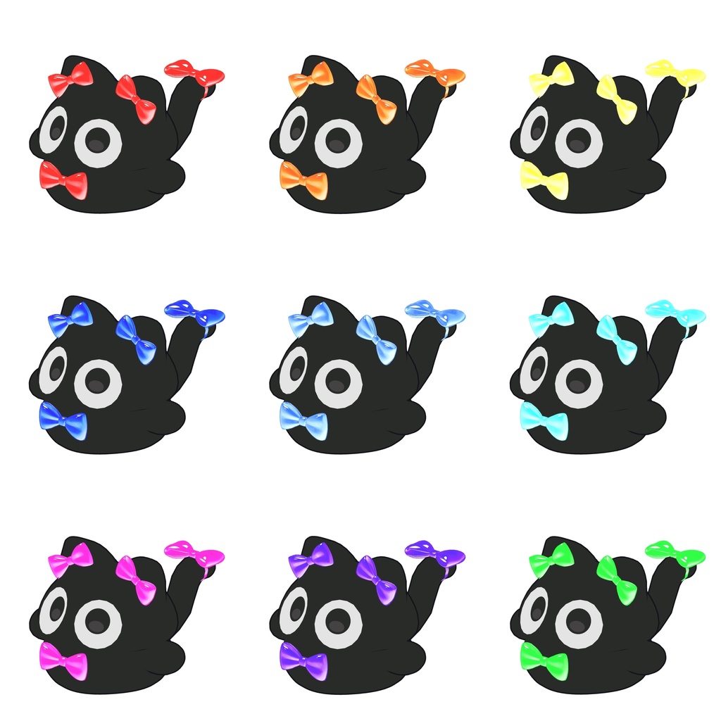 【VRC想定】ぷるぷるりぼん【MA対応】【にゃご専用】