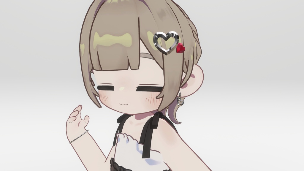 【MA対応】【VRC想定】ハートアクセサリーセット【キプフェル対応】