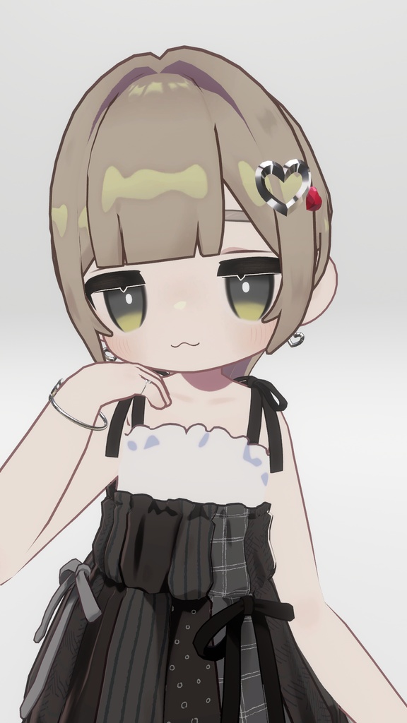 【MA対応】【VRC想定】ハートアクセサリーセット【キプフェル対応】