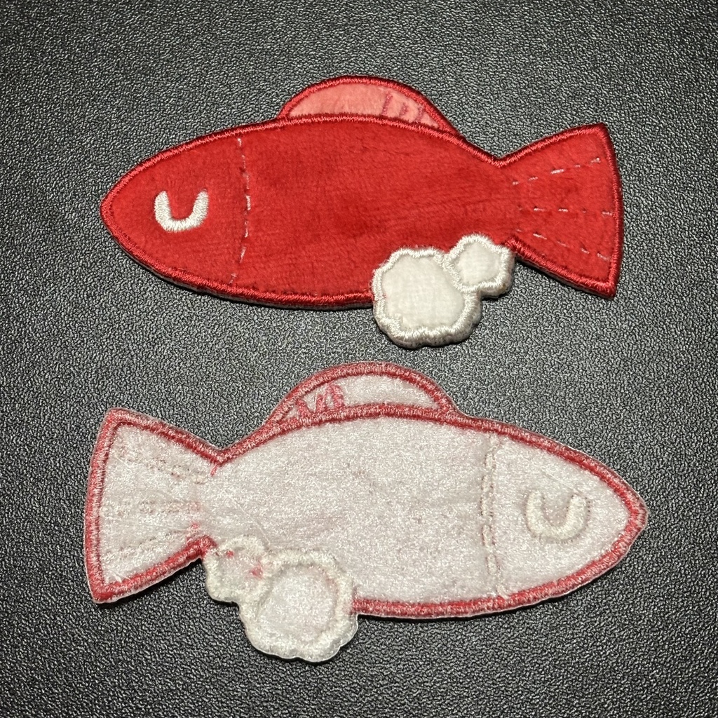 キプフェルのFishToy アイロンワッペン