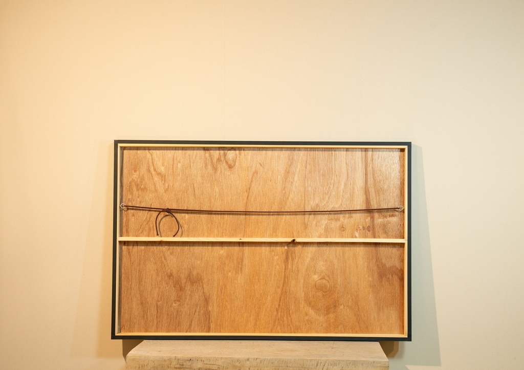 「月ころがし  Rolling moon」 木製パネル 全倍(600×900)  2019年作成