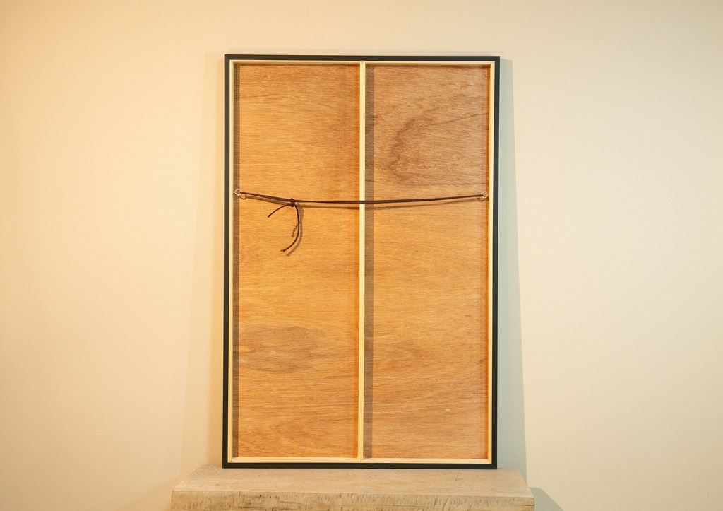 「月けむり Smoky moon」 木製パネル A2 (420×594) 2019年作成