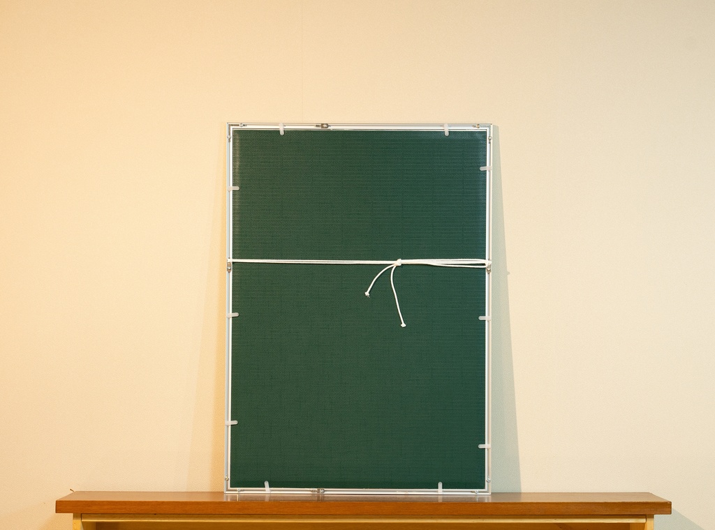 「蔦ステンドグラス Ivy stained glass」アルミフレーム A2 (594X420mm) 2017年作成