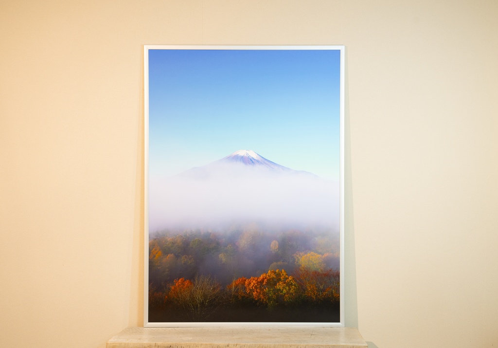 「秋のはじまり Beginning of autumn」アルミフレーム A1 (841X594mm) 2017年作成