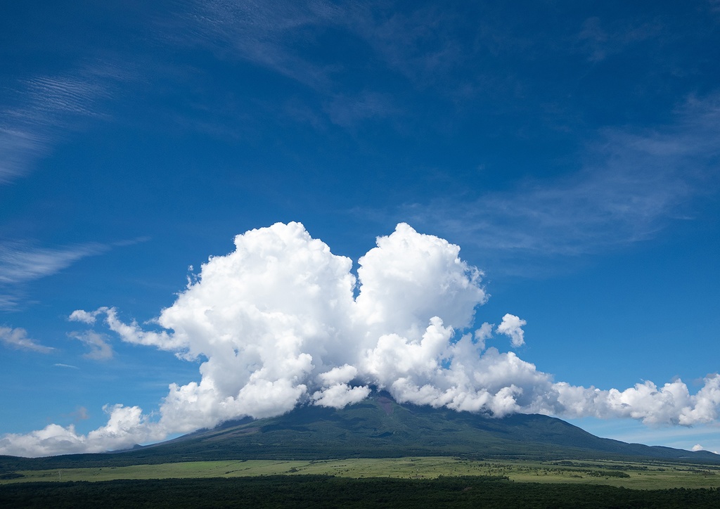 「ハート富士  Heart Fuji」  ドライマウント　A1 (594×841mm )　2024年作成