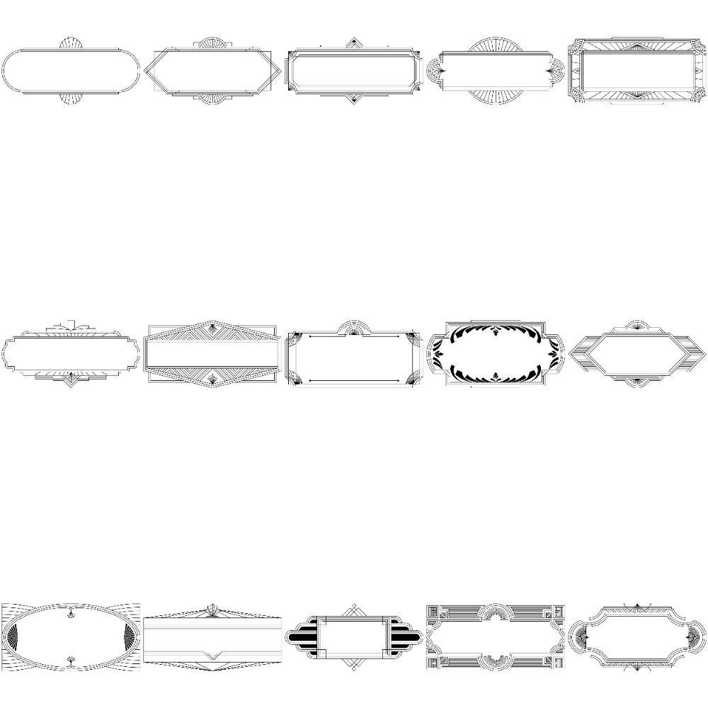アールデコ装飾セット