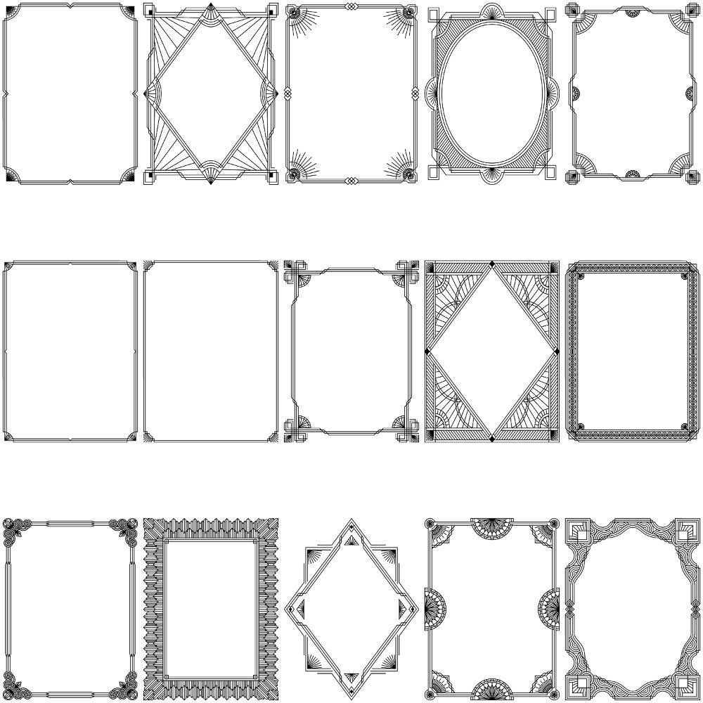 アールデコ装飾セット