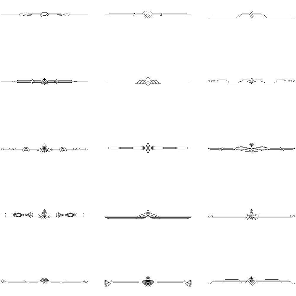 アールデコ装飾セット