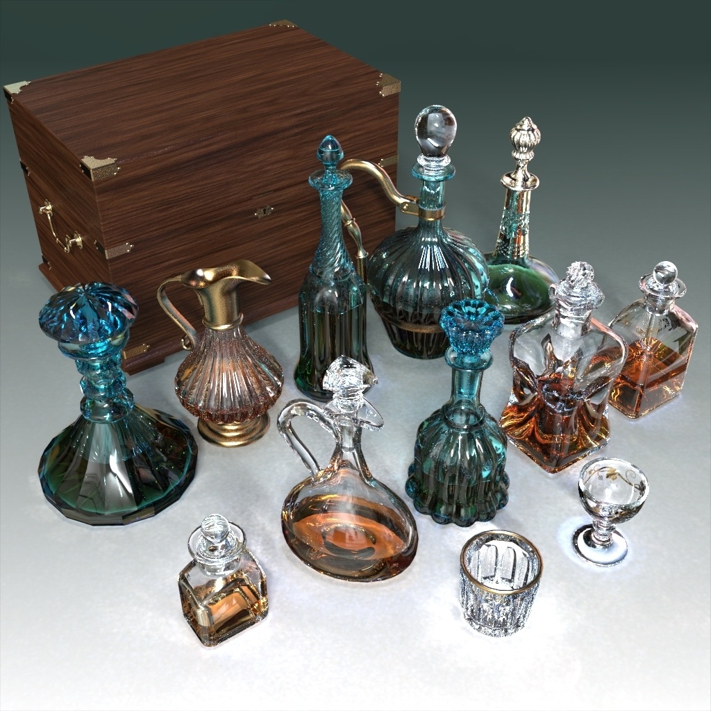 アンティークデキャンタセット