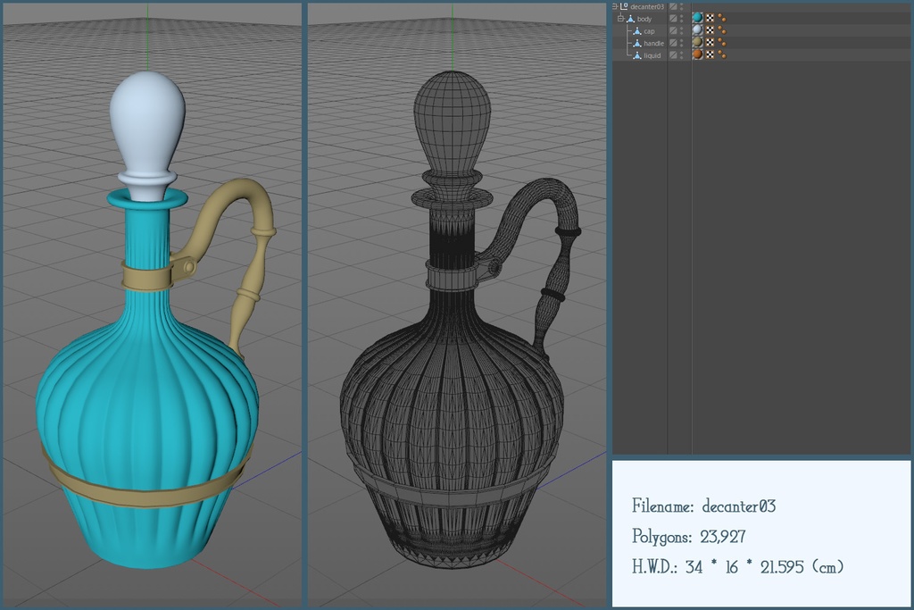 アンティークデキャンタセット
