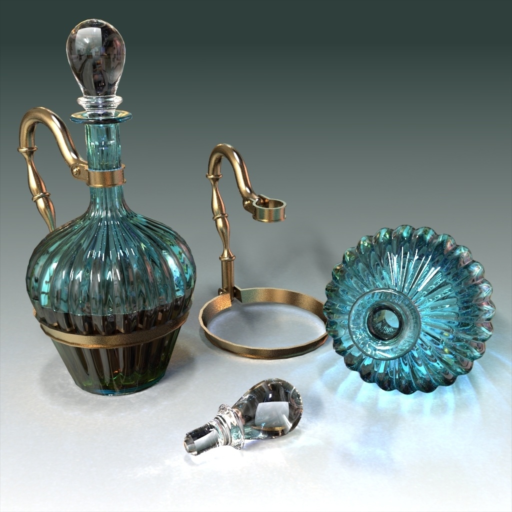 アンティークデキャンタセット